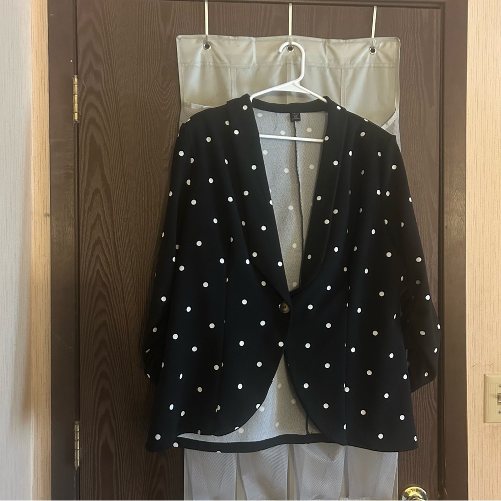 3/$10 Black Polka Dot Women's Jacket